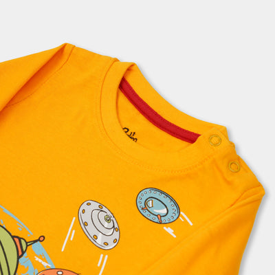 Infant Boys T-Shirt UFO - Saffron