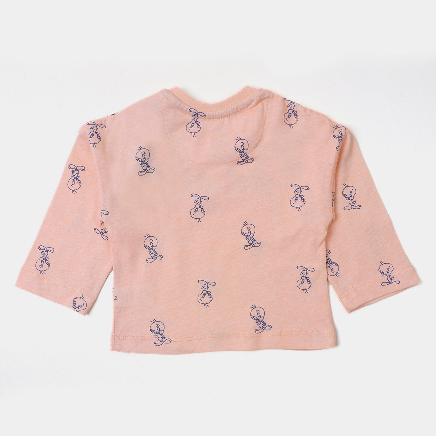 infant Girls T-Shirt Folks - Pale Peach