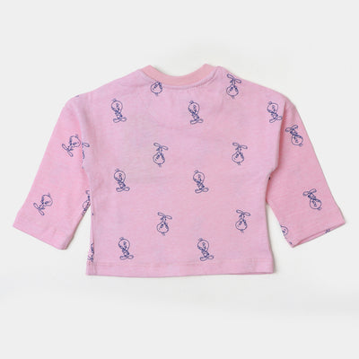 infant Girls T-Shirt Folks - Pink
