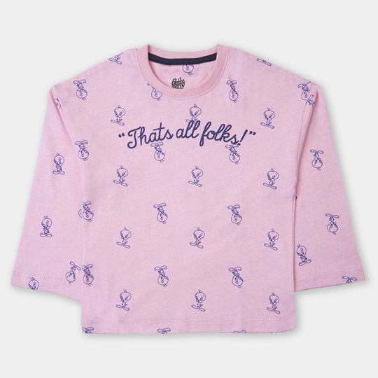 Girls T-Shirt Folks - Pink