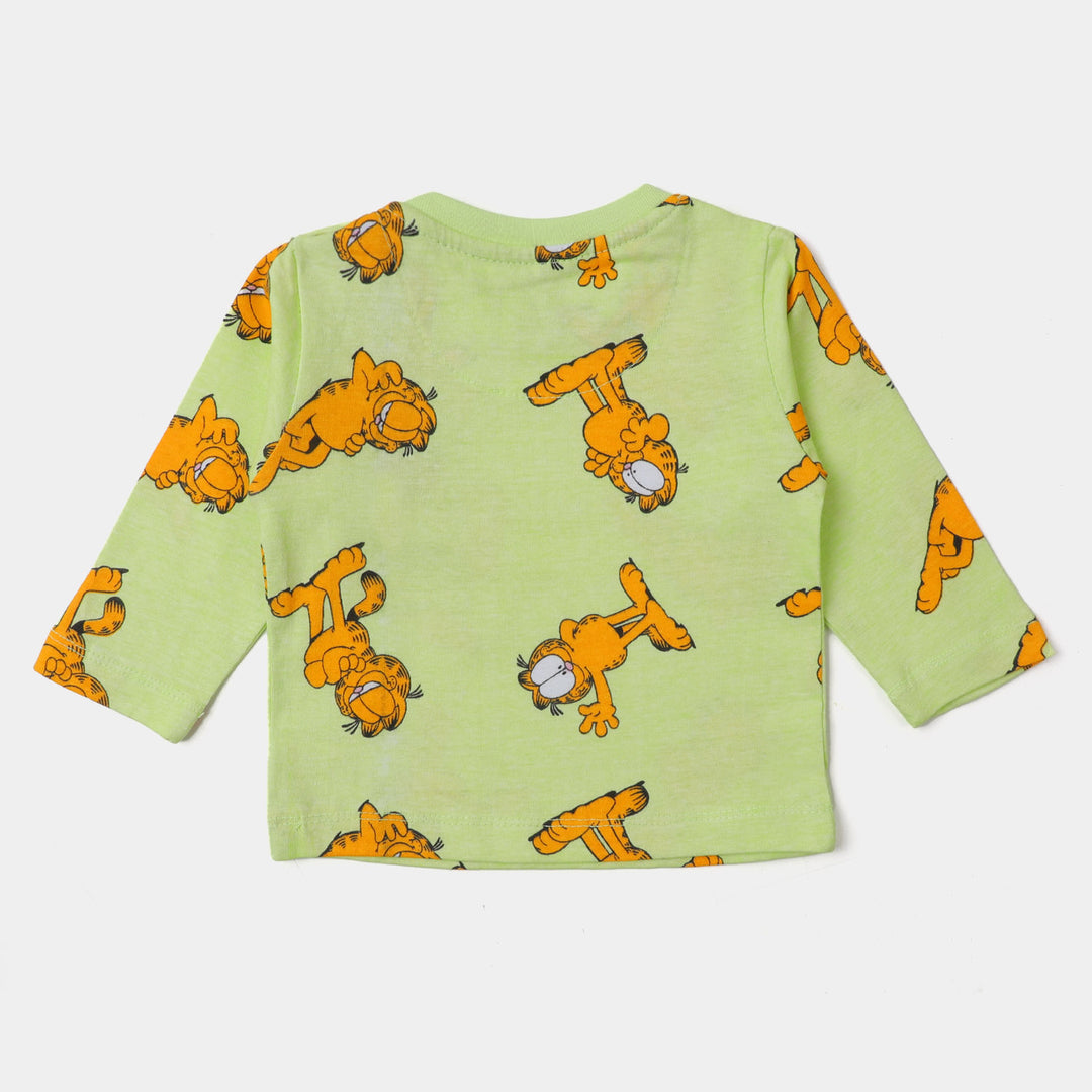 Infant Girls T-Shirt  Garfield - Light Green