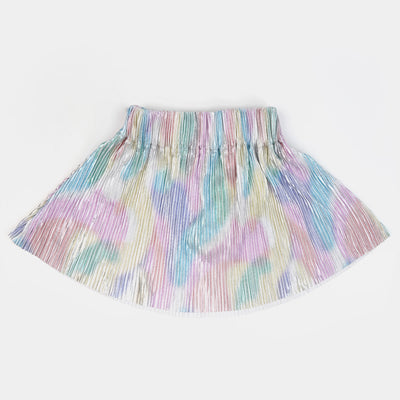 Infant Girls Fancy Short Skirt Wrinkles | Multi
