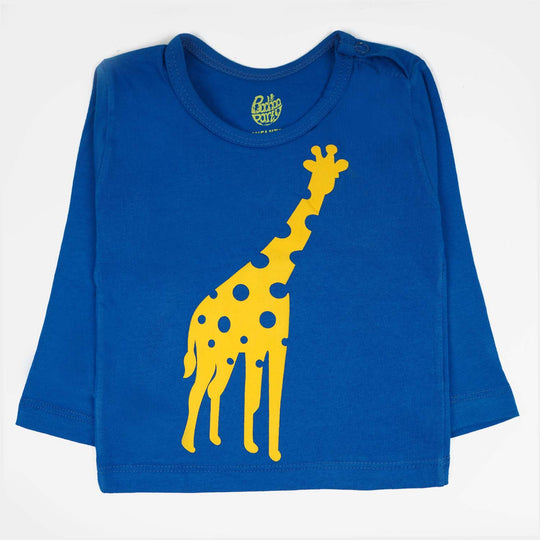 Infant Boys T-Shirt Giraffe - Royal Blue