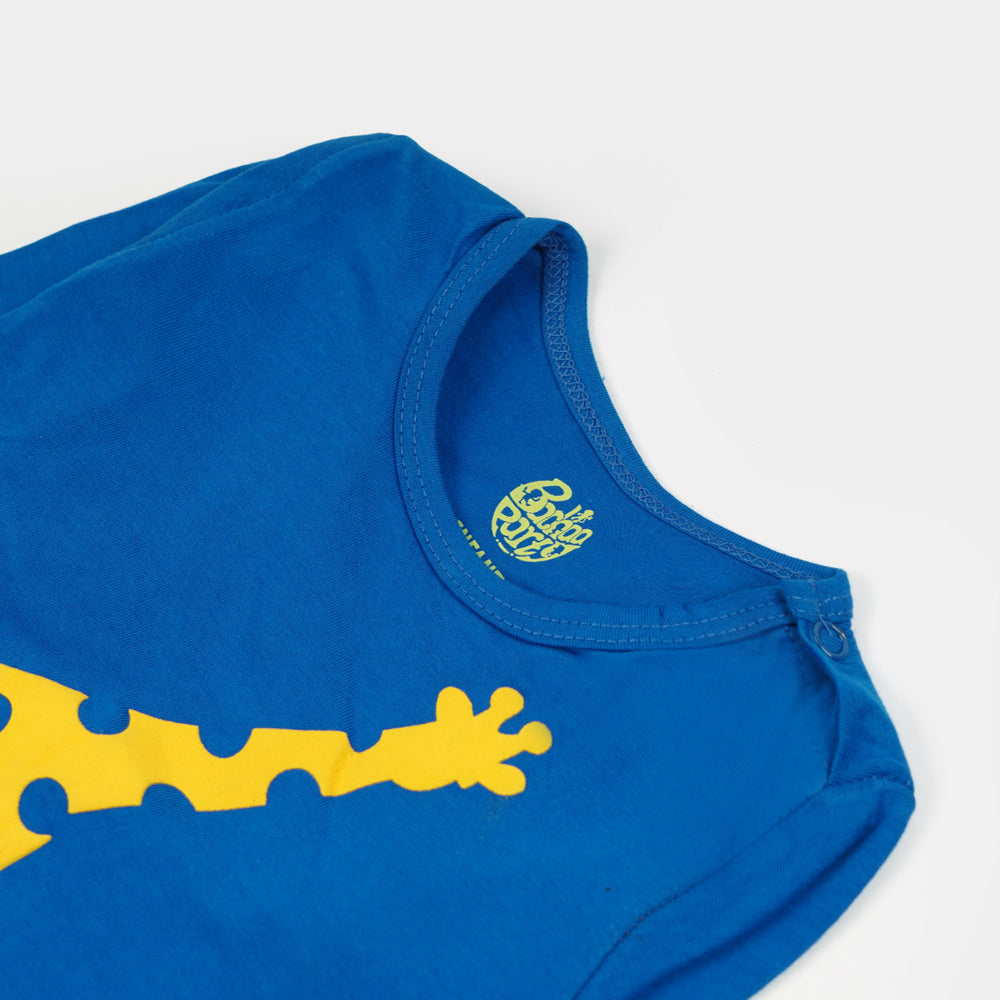 Infant Boys T-Shirt Giraffe - Royal Blue
