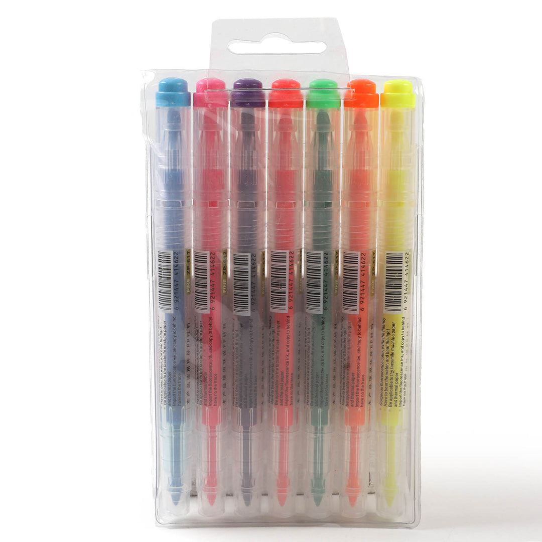 Fluorescent Highlighter Set 7Pcs - Colour