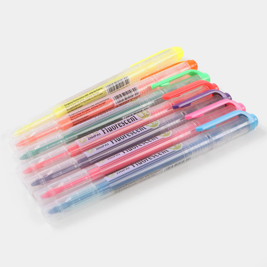 Fluorescent Highlighter Set 7Pcs - Colour