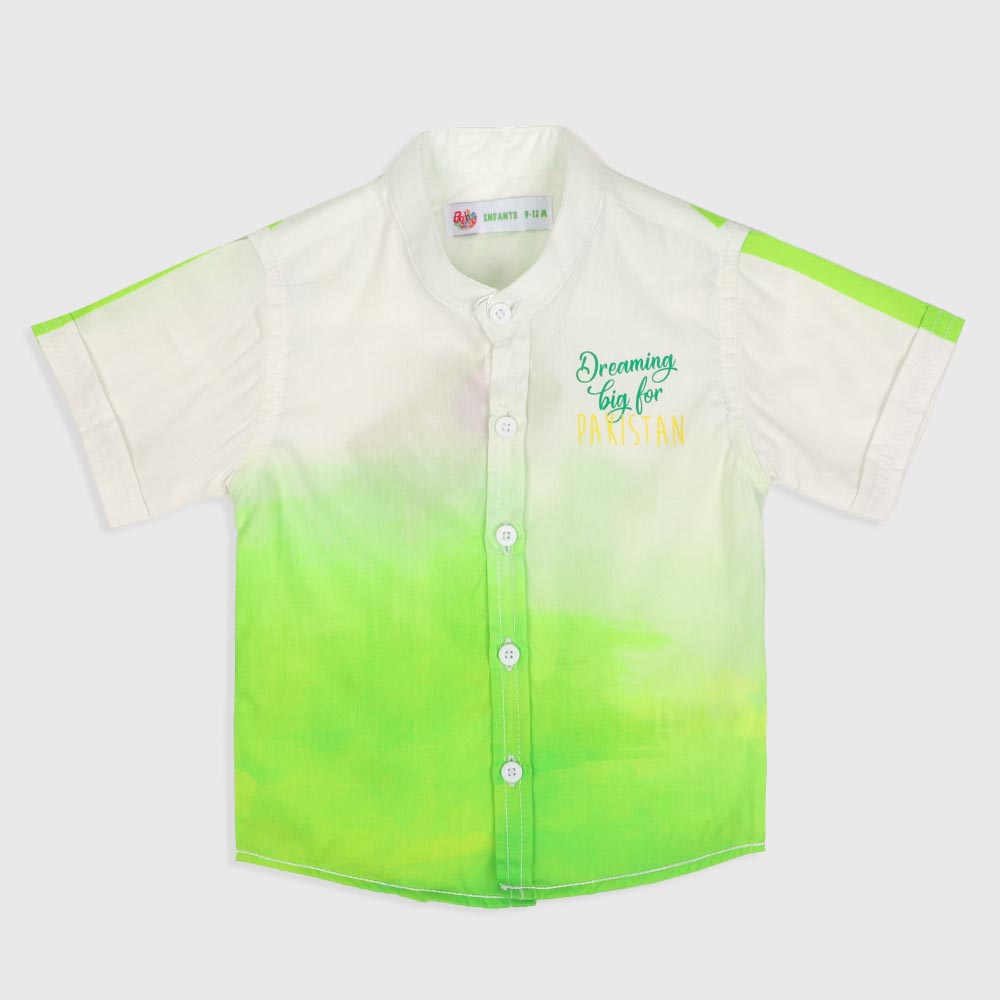 Infant  Boys Casual Shirts Dream Big - White