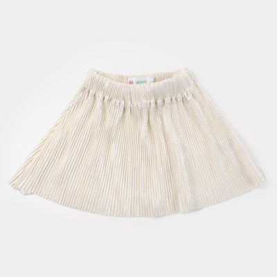 Infant Girls Fancy Short Skirt | Cream