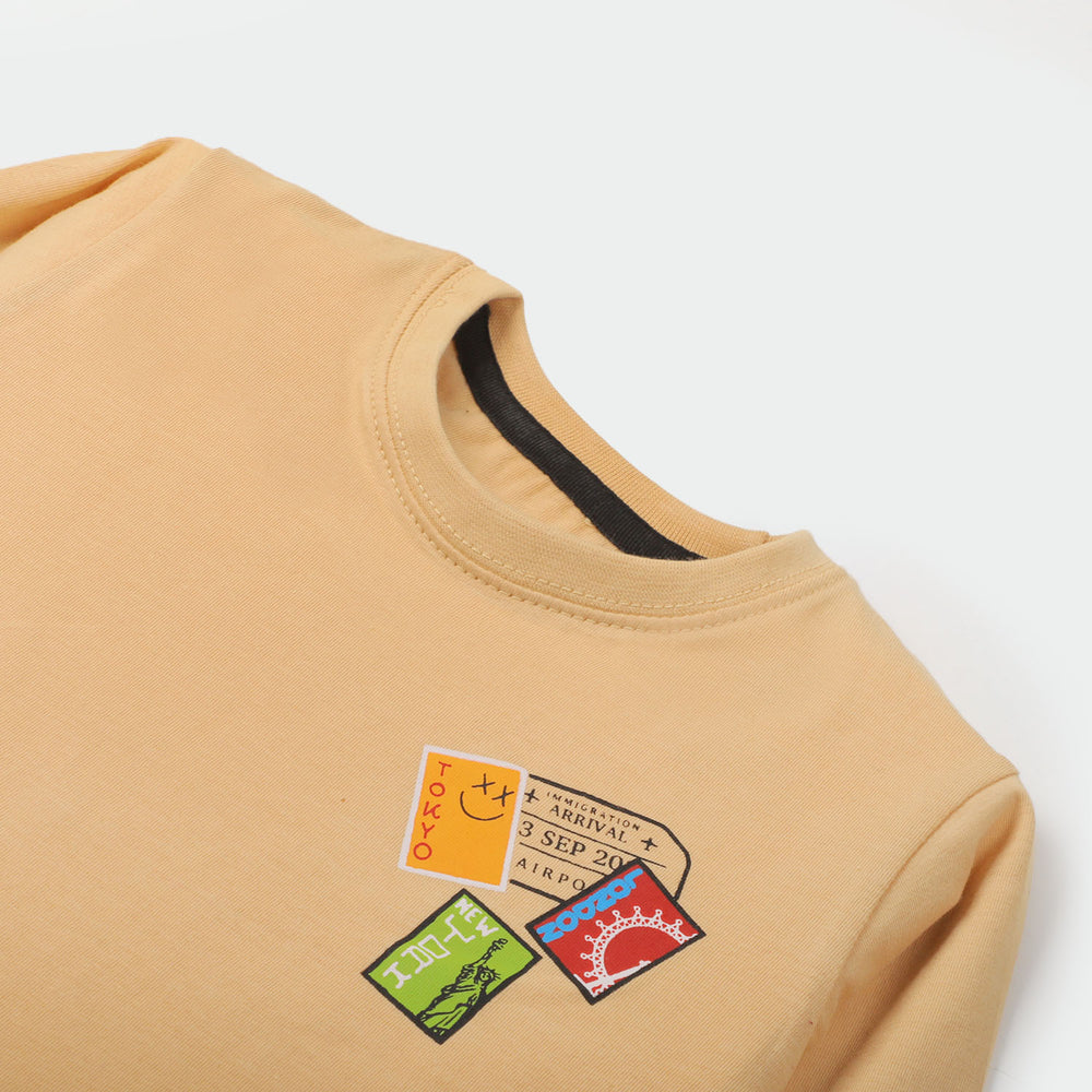 Boys T-Shirt Best Trip Ever - Beige