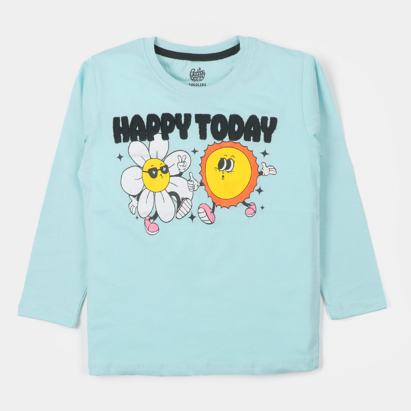 Girls T-Shirt Happy Today - Sky blue