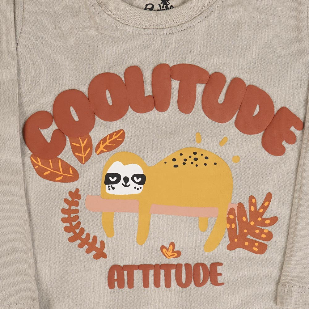 Infant Boys T-Shirt Attitude - GREY