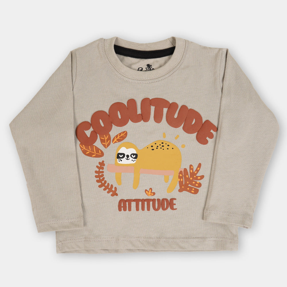 Infant Boys T-Shirt Attitude - GREY Voile