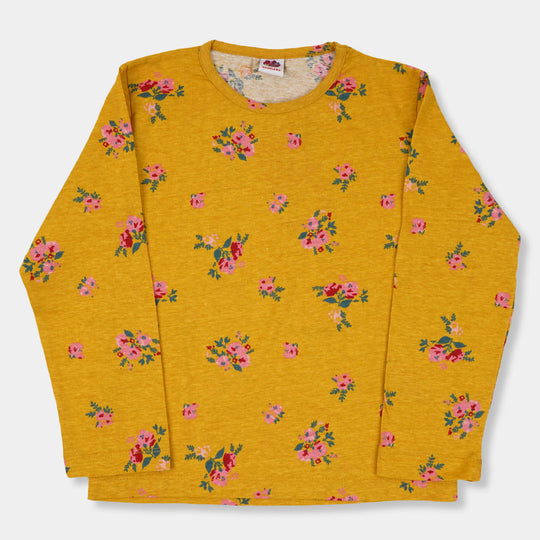 Girls T-Shirt Flower Bunch-Citrus
