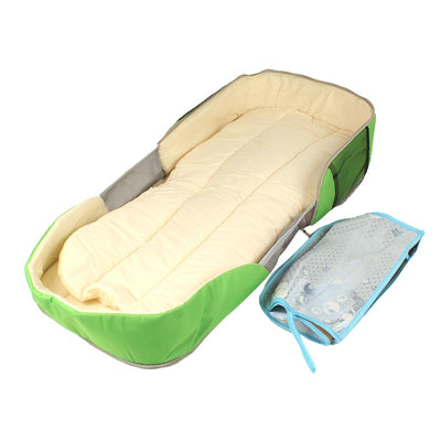 Baby Foldable Travel Bed - P-Green