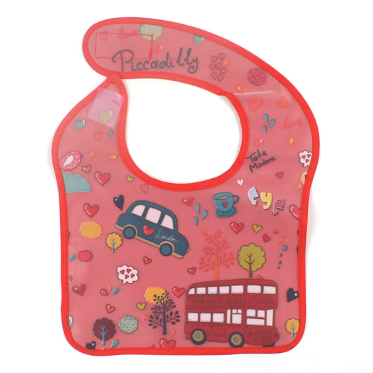 Baby Plastic Bibs "Red"