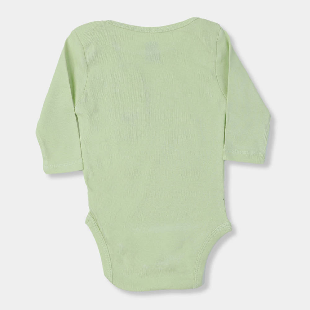Infant Boys Knitted Romper Baby Bear - LIME CREAM