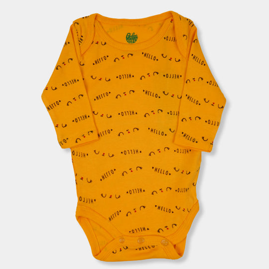 Infant Boys Knitted Romper Hello Cat-Citrus