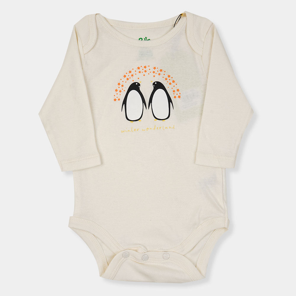 Infant Boys Knitted Romper Wonderland-Off-White