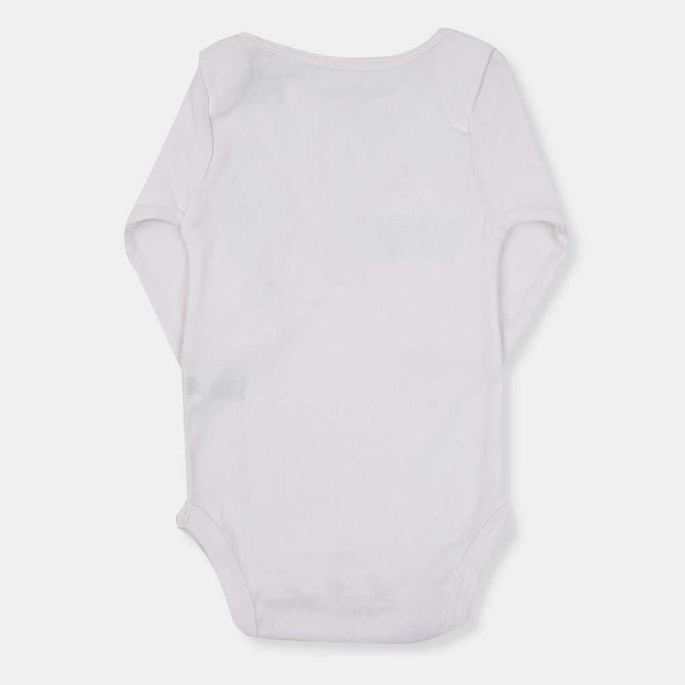 Infant Boys Knitted Romper I love Mamu & Mami-B. white