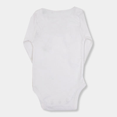 Infant Boys Knitted Romper I love Chachu & Chachi-B. white