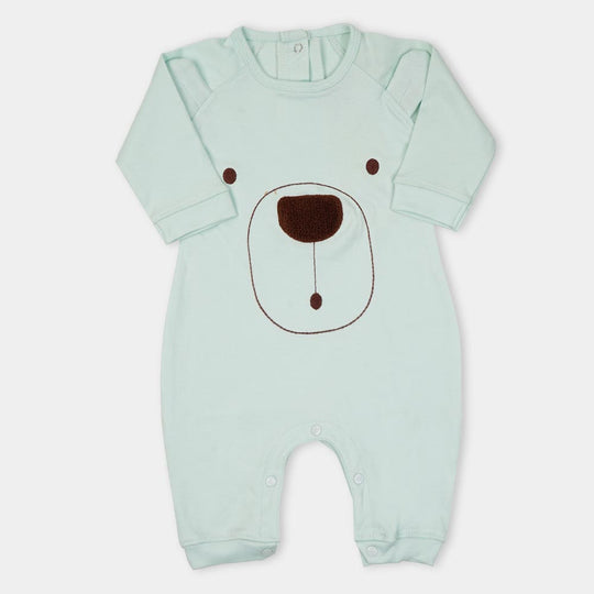 Infant Boys Knitted Romper Bear - Ice Castle