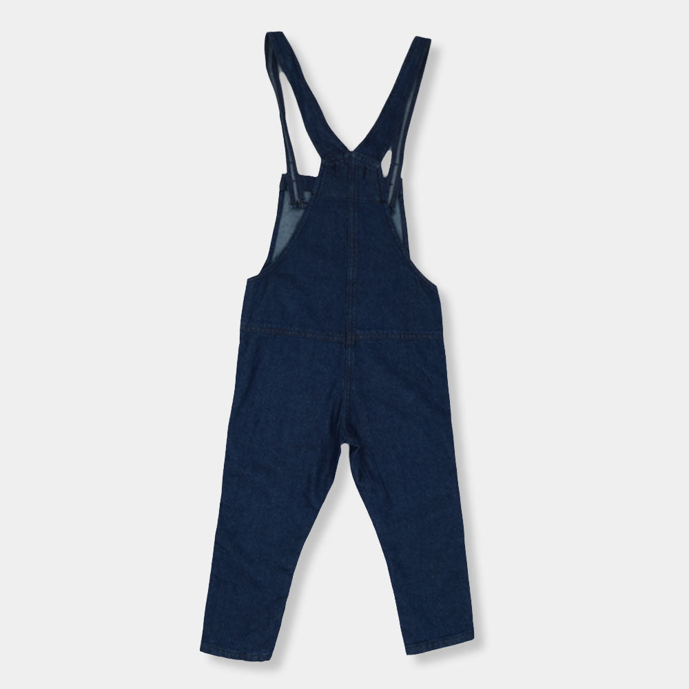 Boys Denim Dungaree Character-Blue