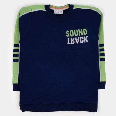Junior Boys Sweater Sound Track - NAVY