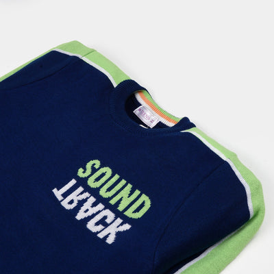 Teens  & Junior Boys Sweater Sound Track - NAVY