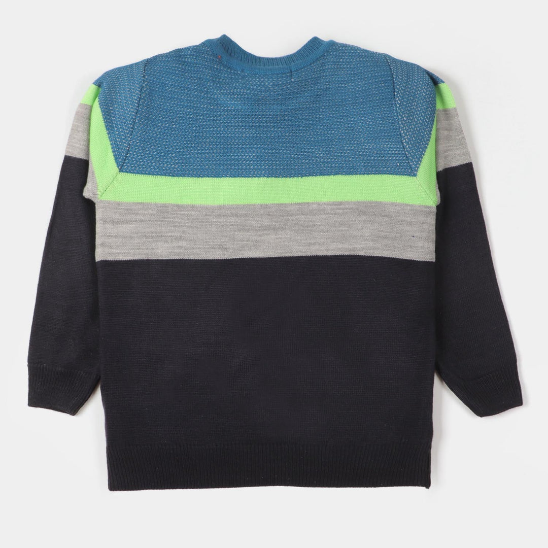 Boys Sweater Two Stripe-Multi