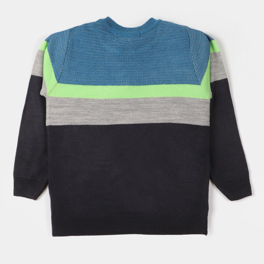 Boys Sweater Two Stripe-Multi