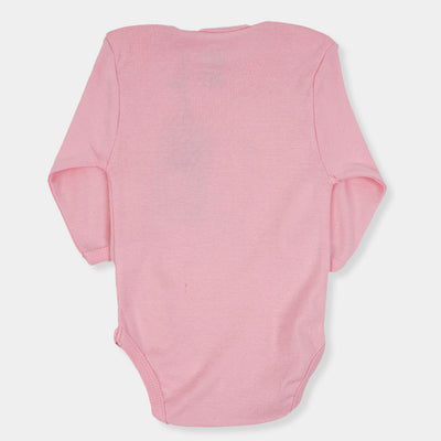 Infant Basic Romper Unisex Smile Al Day - Candy Pink