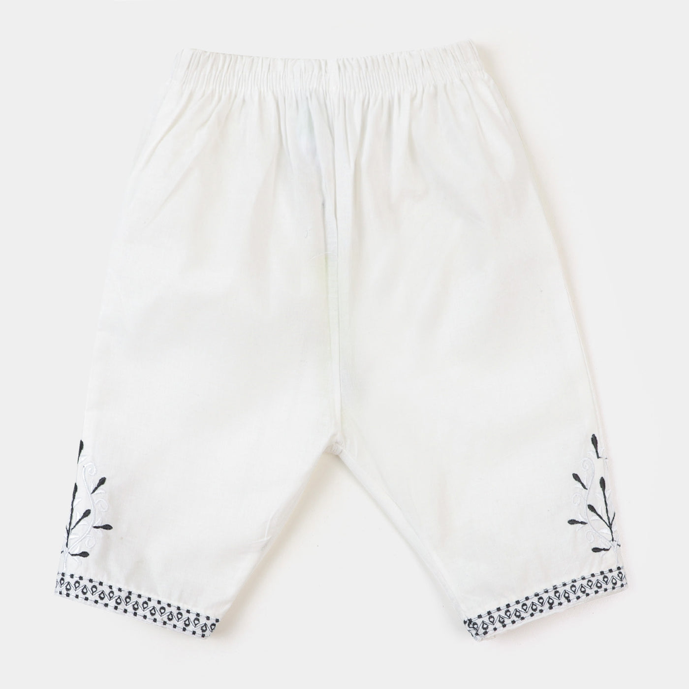 Infant Girls Eastern Embroidered Pant - White