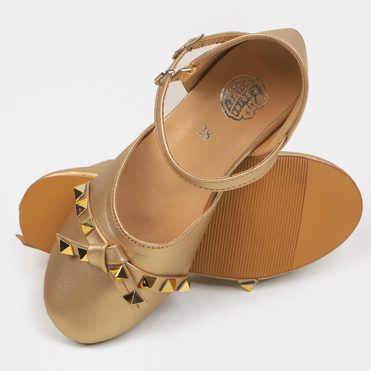 Casual Girls Pump  Heels 322 - Gold