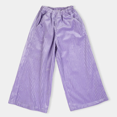 Girls Fancy Culottes Trouser - Purple