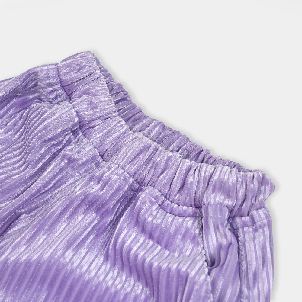 Girls Fancy Culottes Trouser - Purple