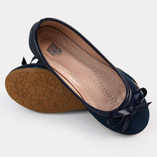 Girls Pumps 910-34-NAVY