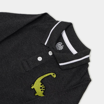 Infant Boys Polo F/S Shirt  Dino - Black