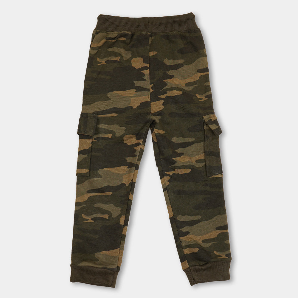 Boys Jersey Pyjama Camo - Green