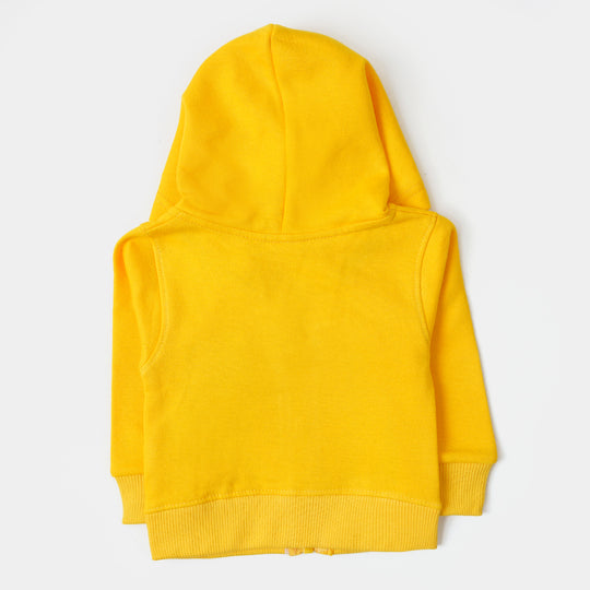 Infant Boys Knitted Jacket Dino - Yellow