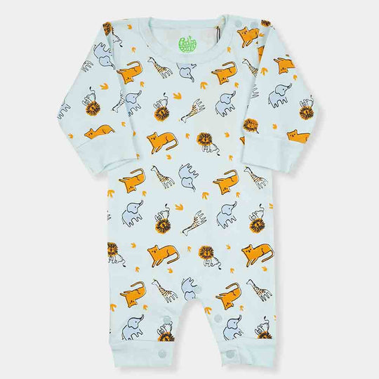 Infant Boys Knitted Romper Ao Animals-Ice Castle