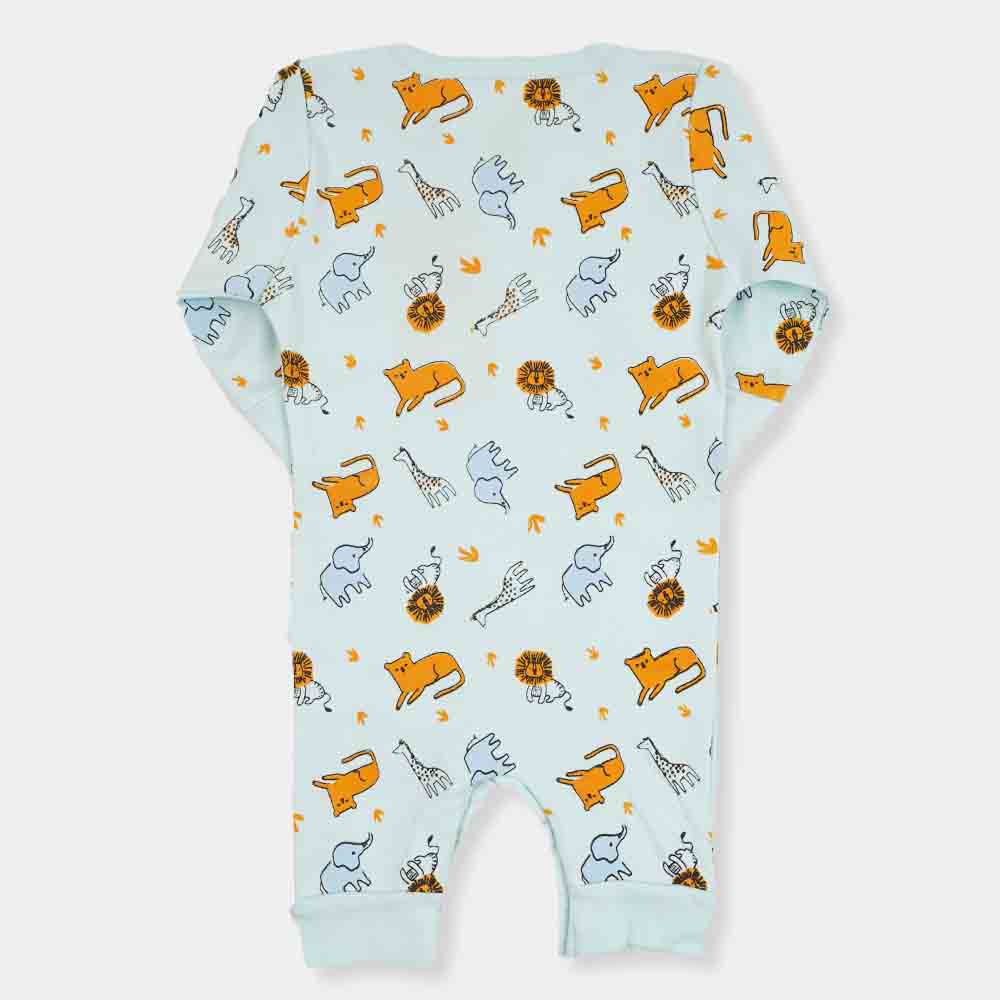 Infant Boys Knitted Romper Ao Animals-Ice Castle
