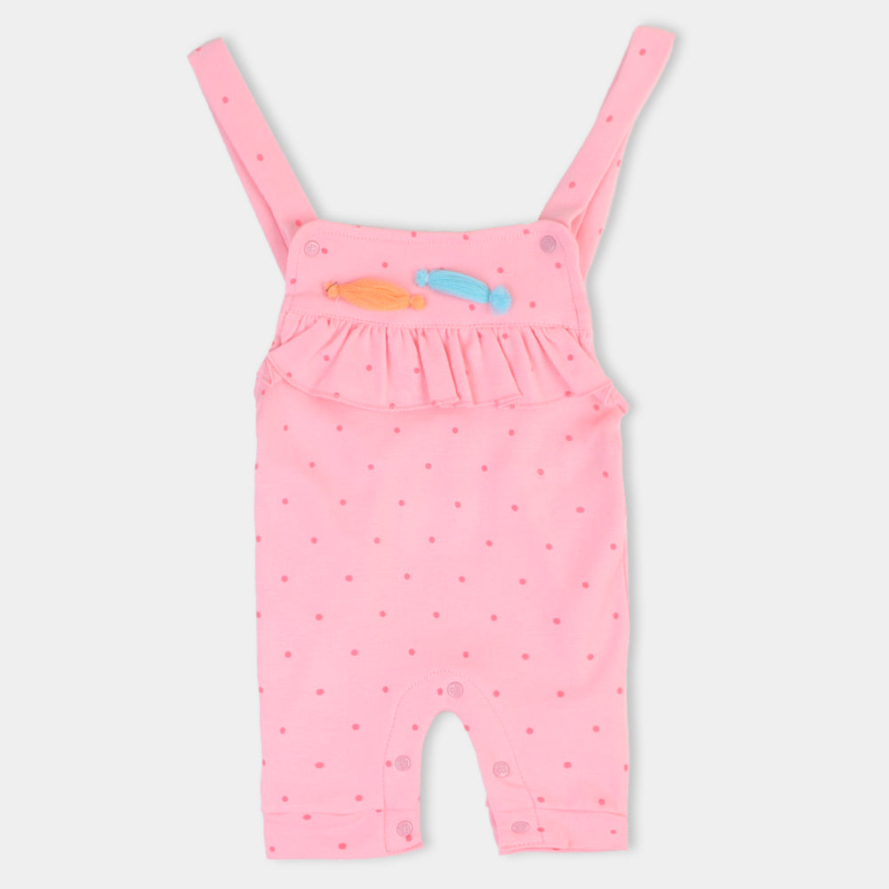 Infant Girls Knitted Romper Candy - Pink