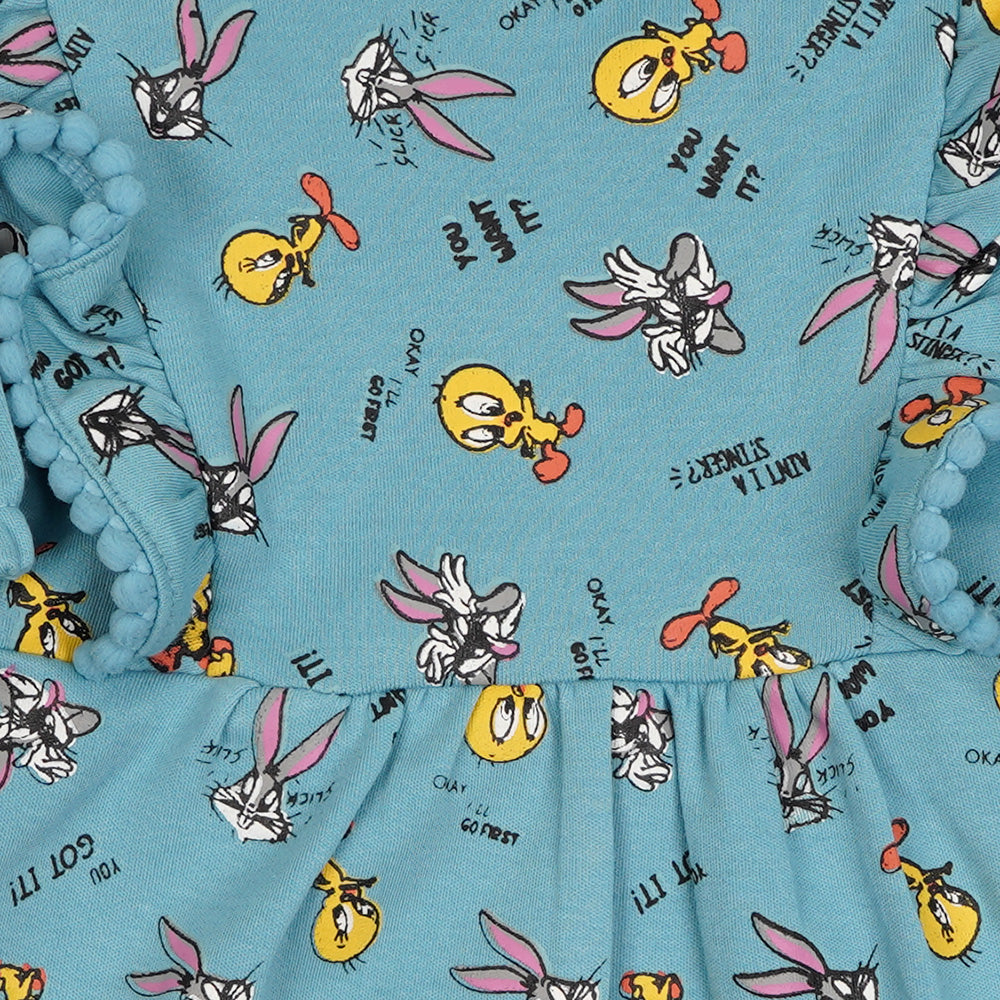 Infant Girls Knitted Romper You Want It - Printed