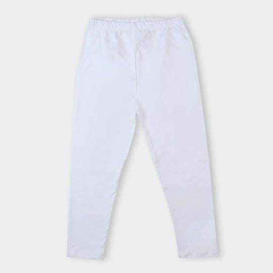 Infant Girls Plain Tights - White