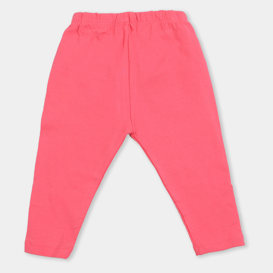 Infant Girls Plain Tights - Pink