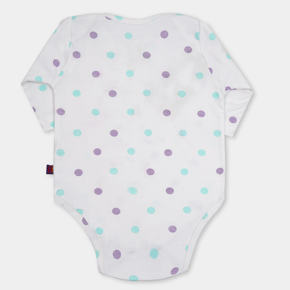 Infant Basic Romper Born To Star - Polka Dot