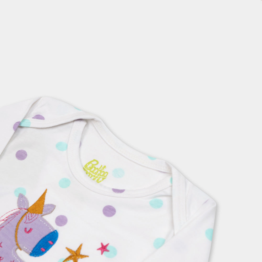 Infant Basic Romper Born To Star - Polka Dot