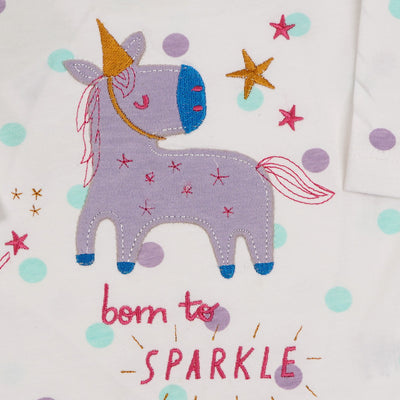 Infant Basic Romper Born To Star - Polka Dot