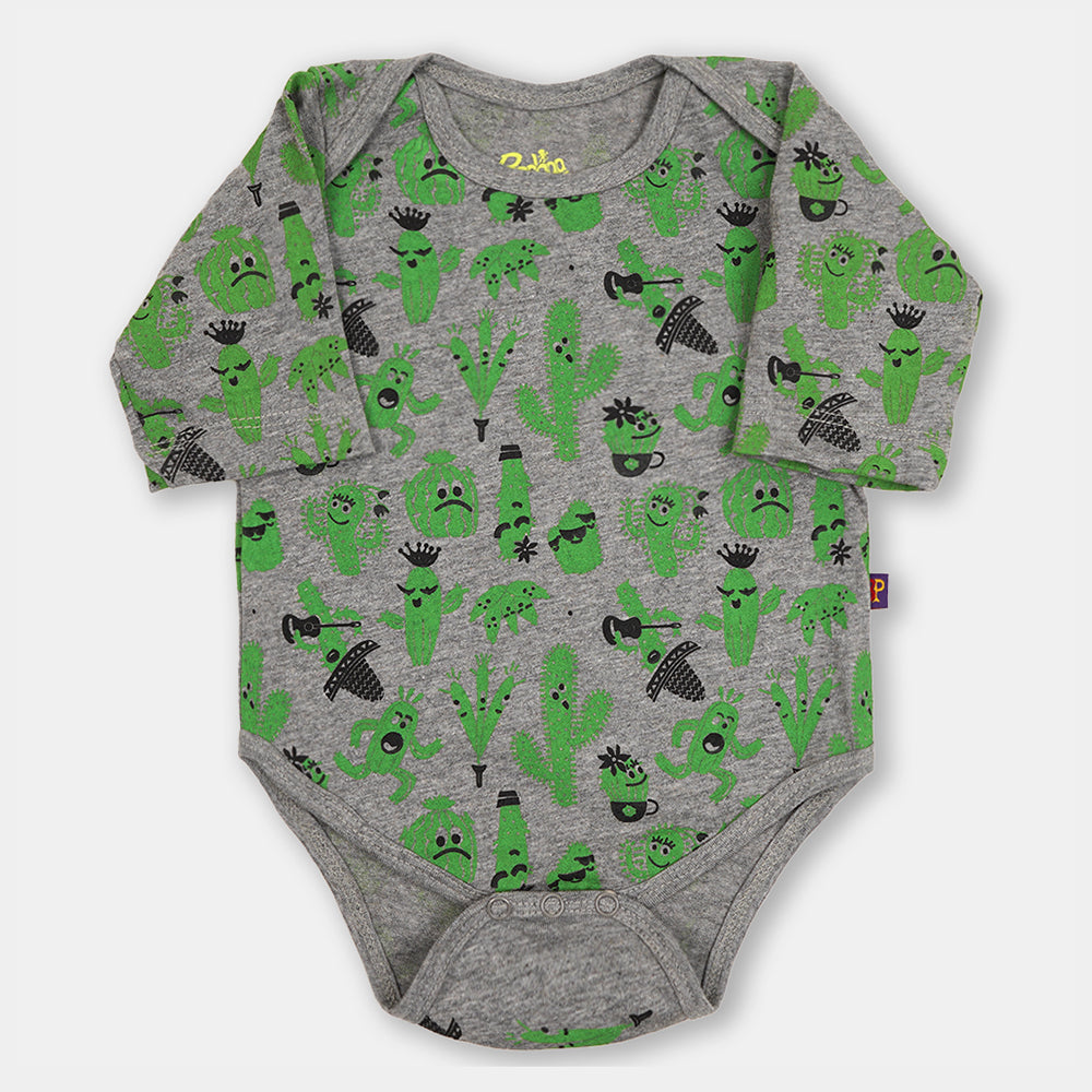 Infant Basic Romper Cactus - GREY