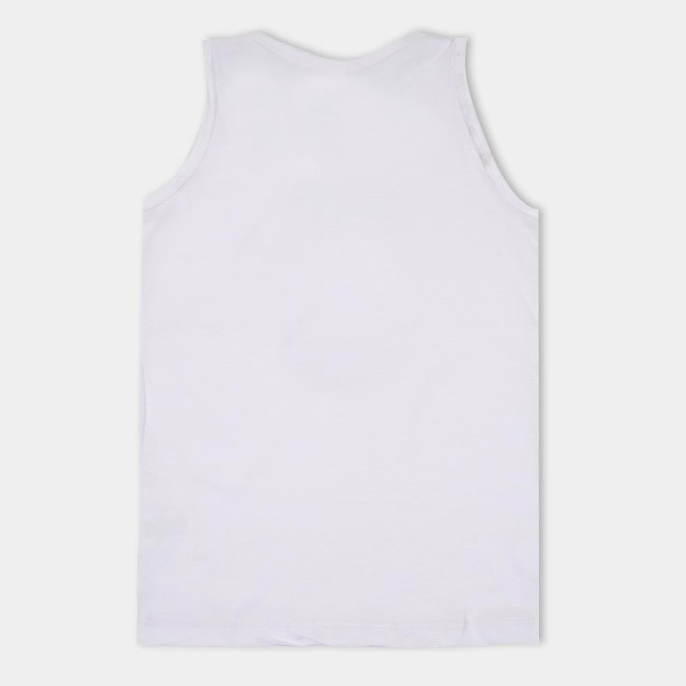 Boys Cotton Vest Pack of 2 - White